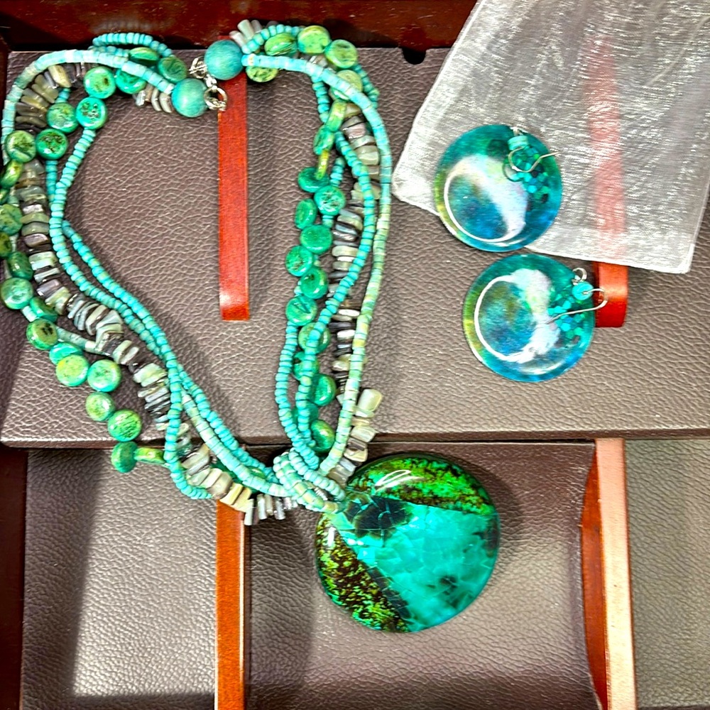 2 piece Jewelry set- NWOT ( some Genuine Turquoise)